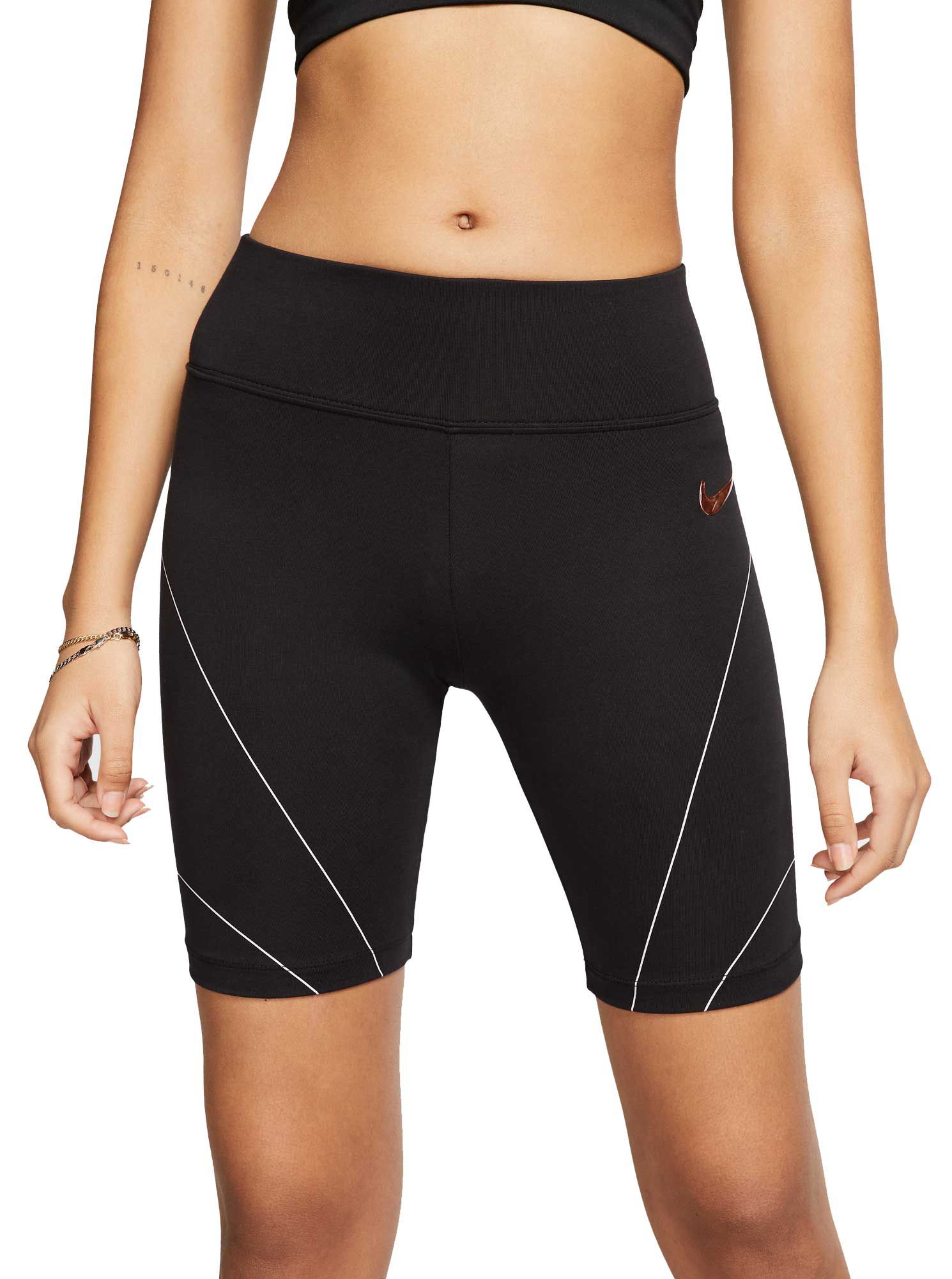 black nike biker shorts