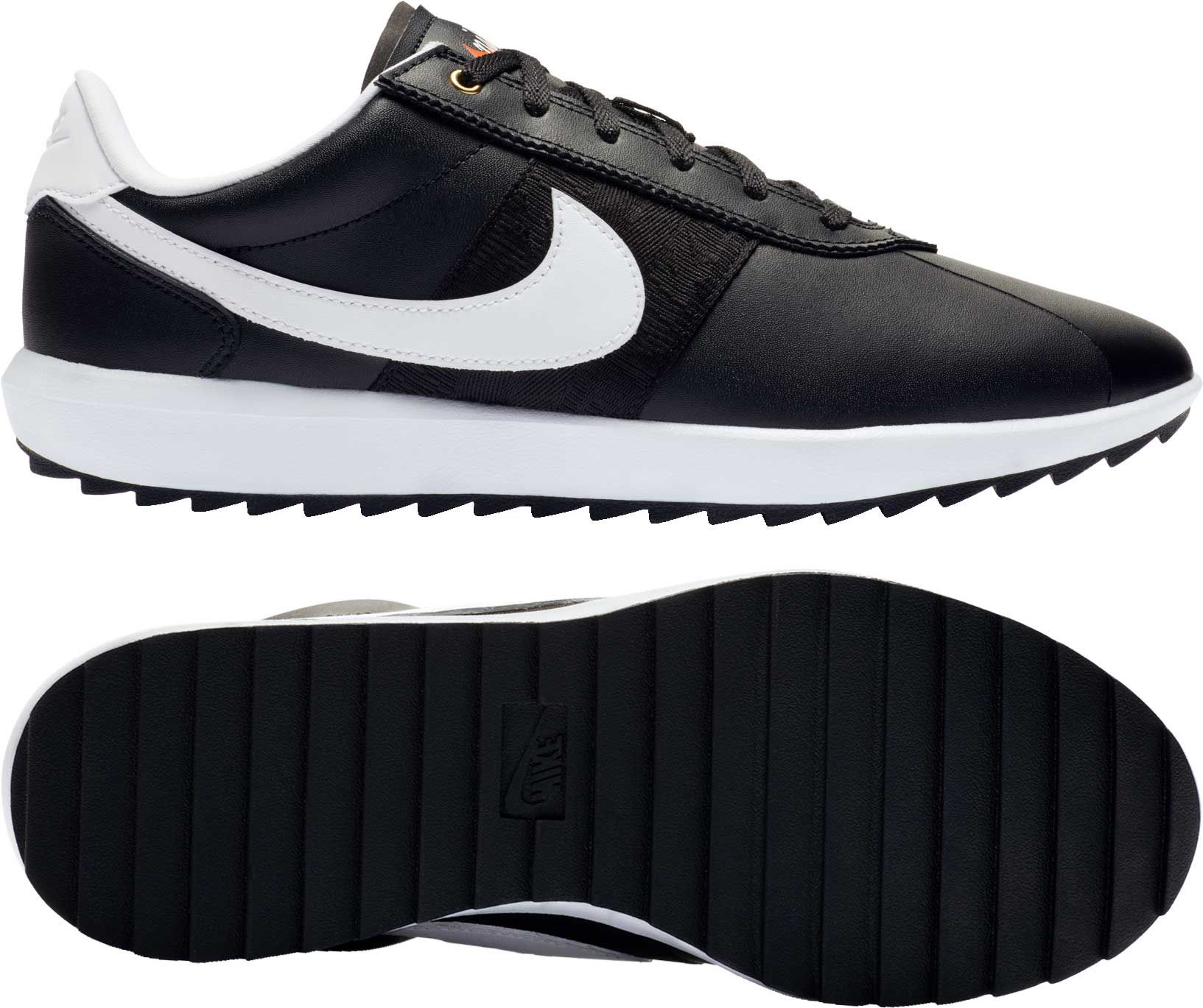 cortez shoes black and white