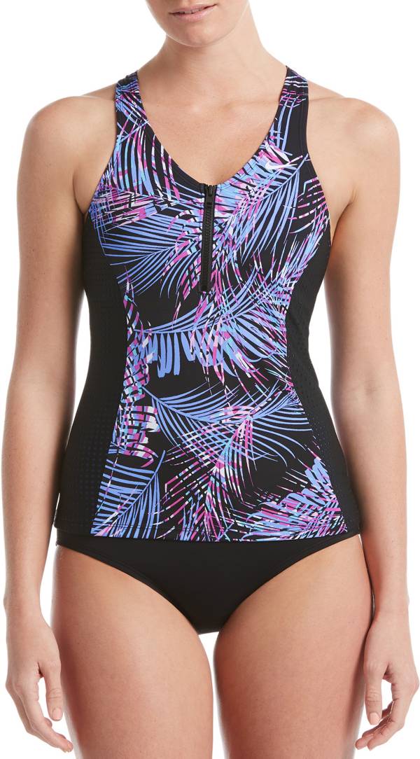 Nike Women's Flash Palm Racerback Tankini Top