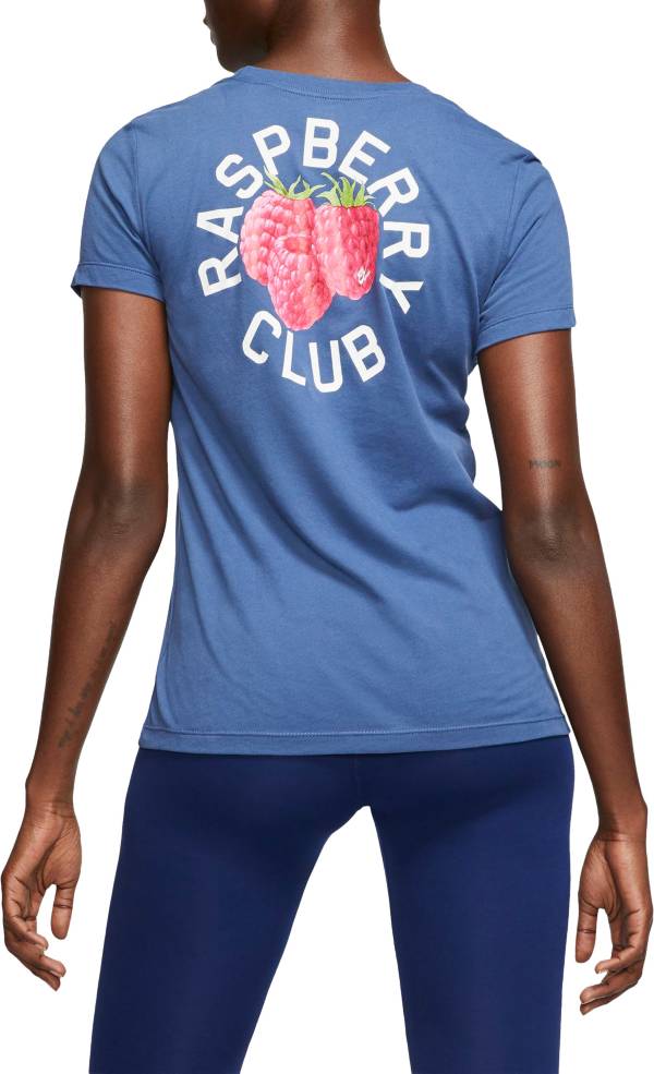 Nike Women S Raspberry Club Dri Fit Cotton Softball T Shirt Dick S Sporting Goods