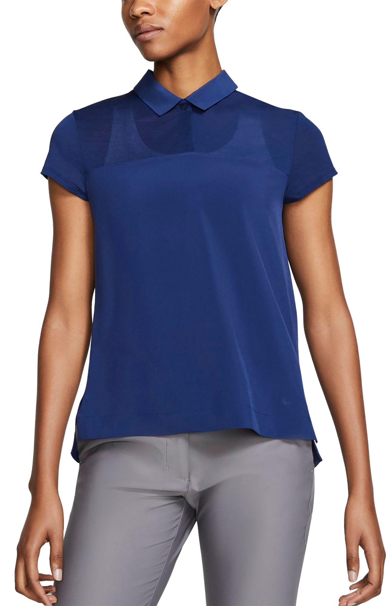 nike women's dry short sleeve golf polo