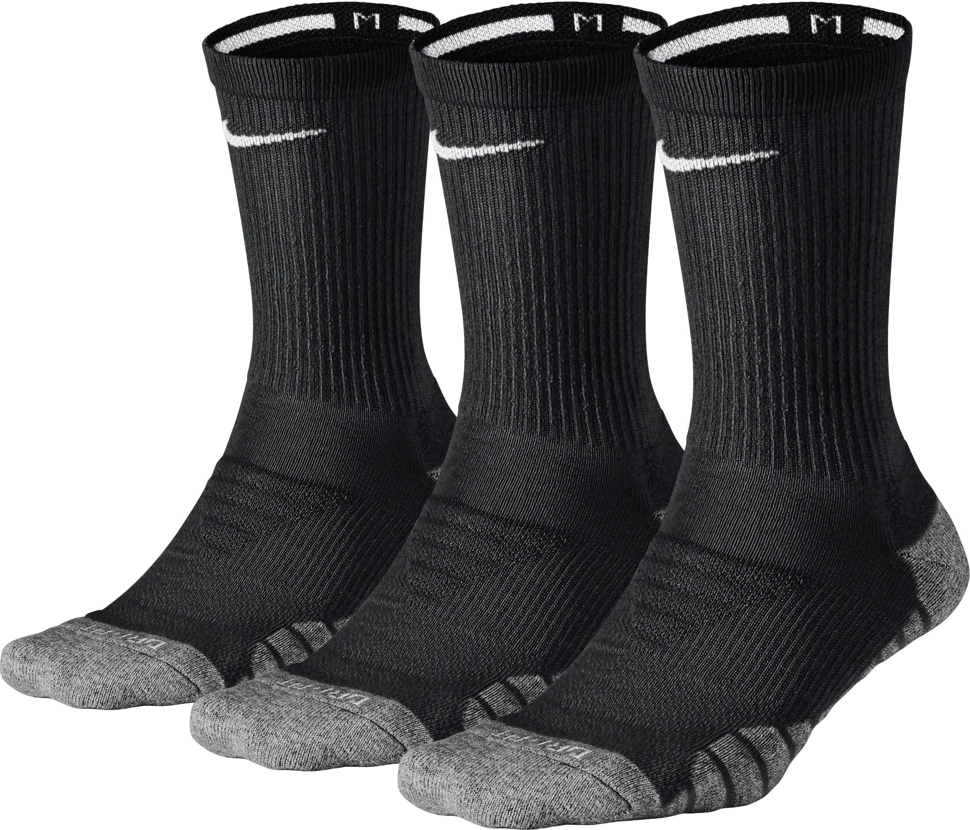 nike dri fit crew socks 3 pack