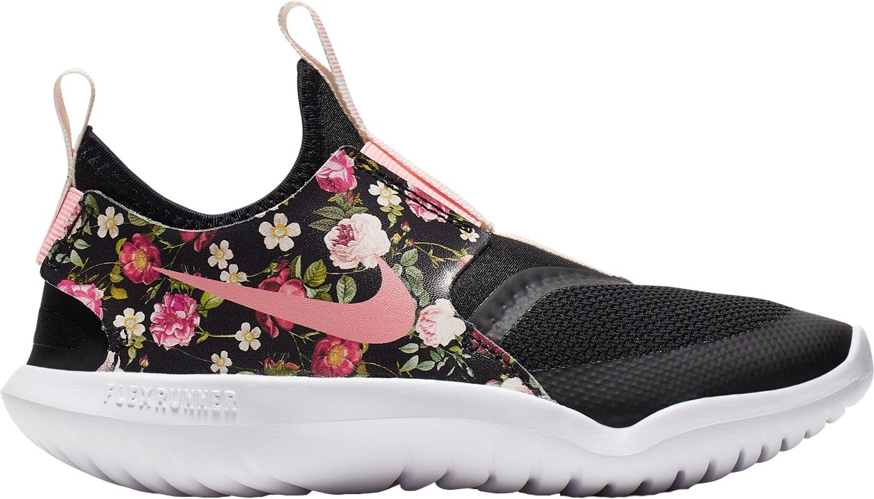 nikes with flowers on them