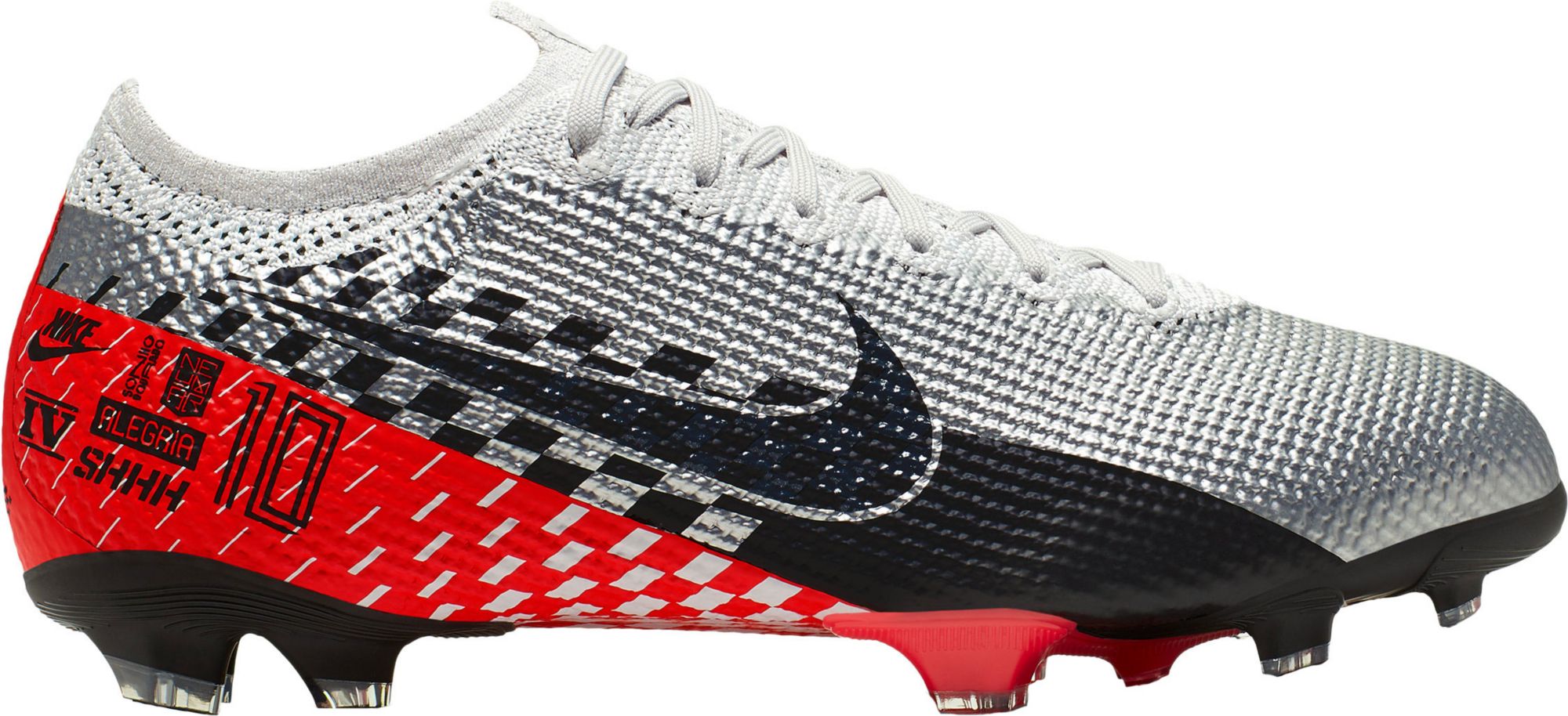 neymar cleats silver