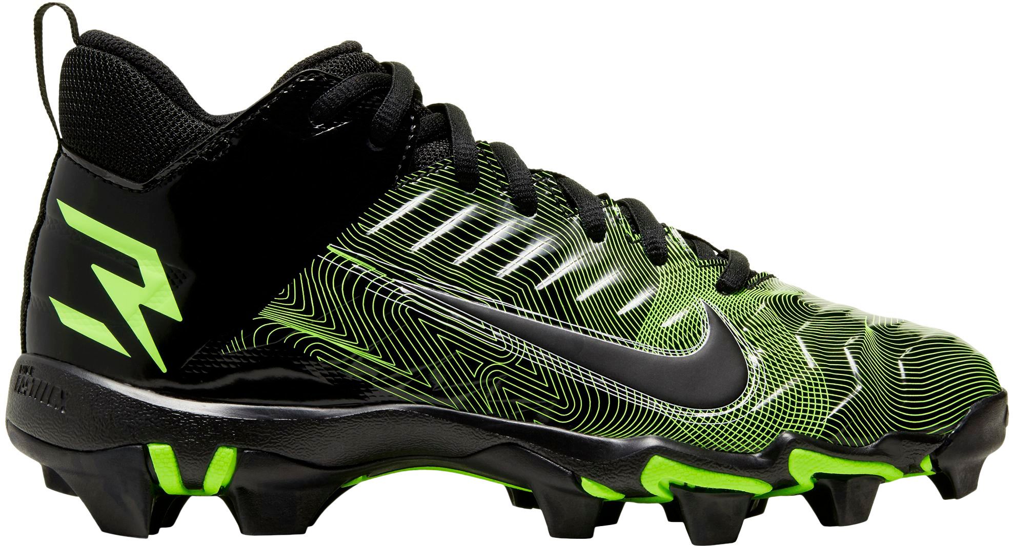 kids green football cleats