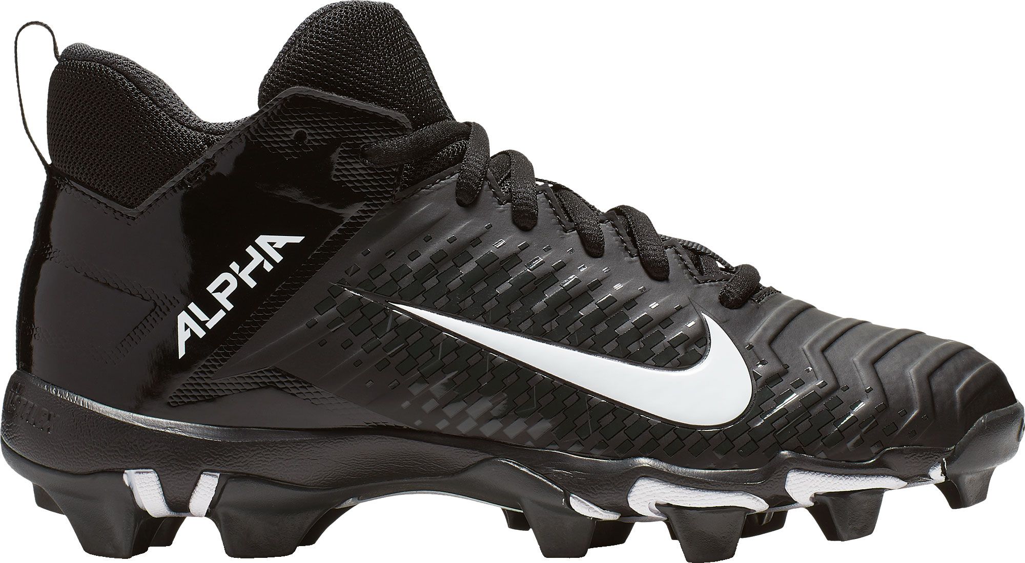 boys black football cleats