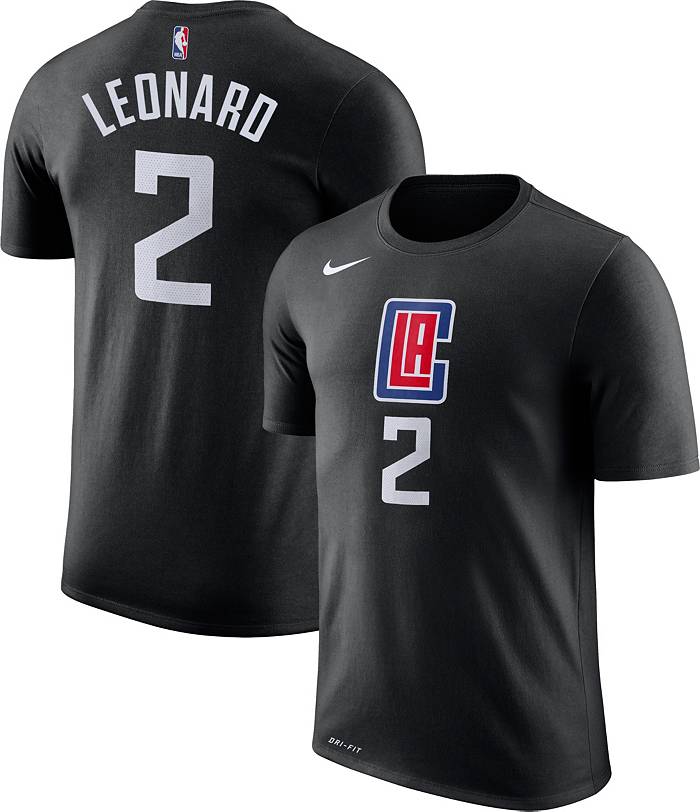 Nike Youth Los Angeles Clippers Kawhi Leonard #2 Dri-FIT Statement Black T- Shirt