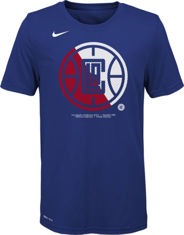 Nike Youth Los Angeles Clippers Dri-FIT Split Logo T-Shirt