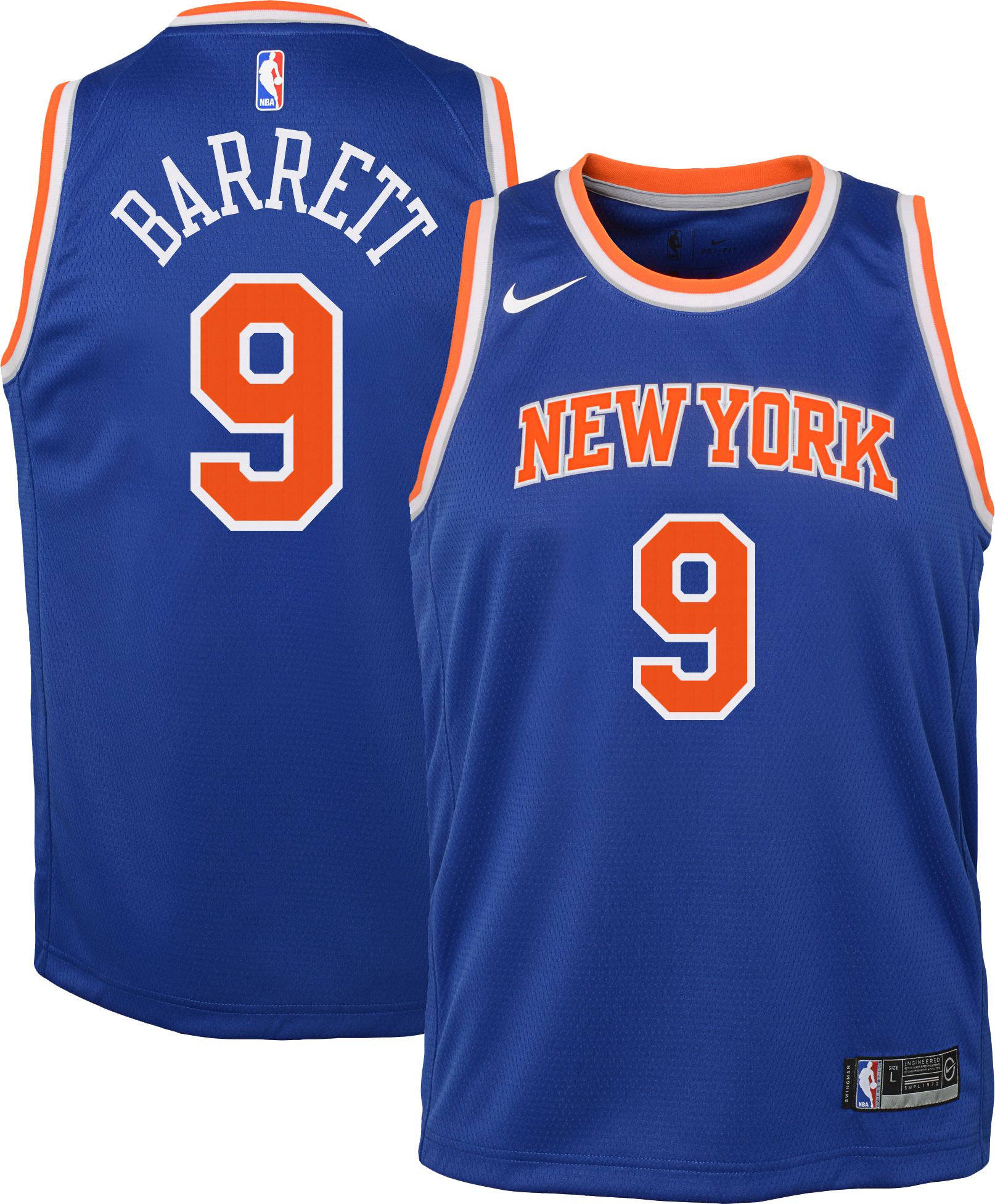 new york knicks rj barrett jersey