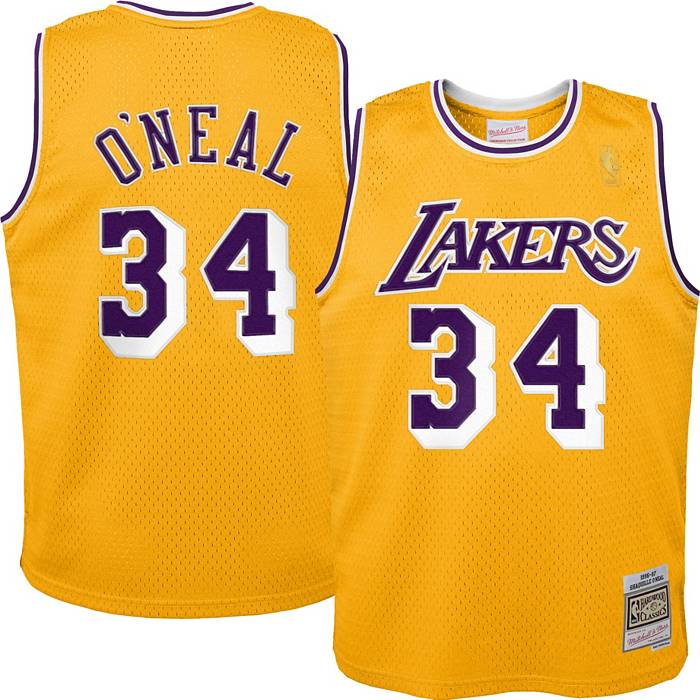Nike Little Kids' Los Angeles Lakers LeBron James #23 Yellow Swingman Jersey
