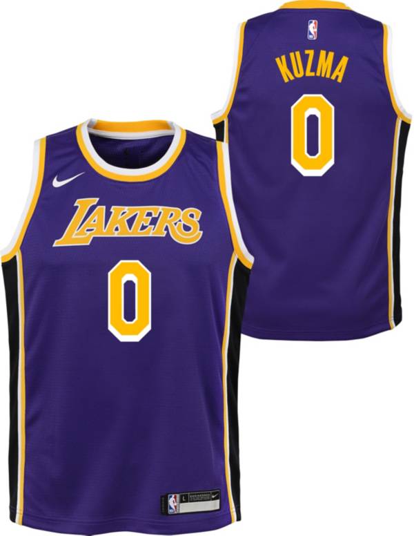 Nike Youth Los Angeles Lakers Kyle Kuzma #0 Purple Dri-FIT Statement Swingman Jersey | DICK&#39;S ...