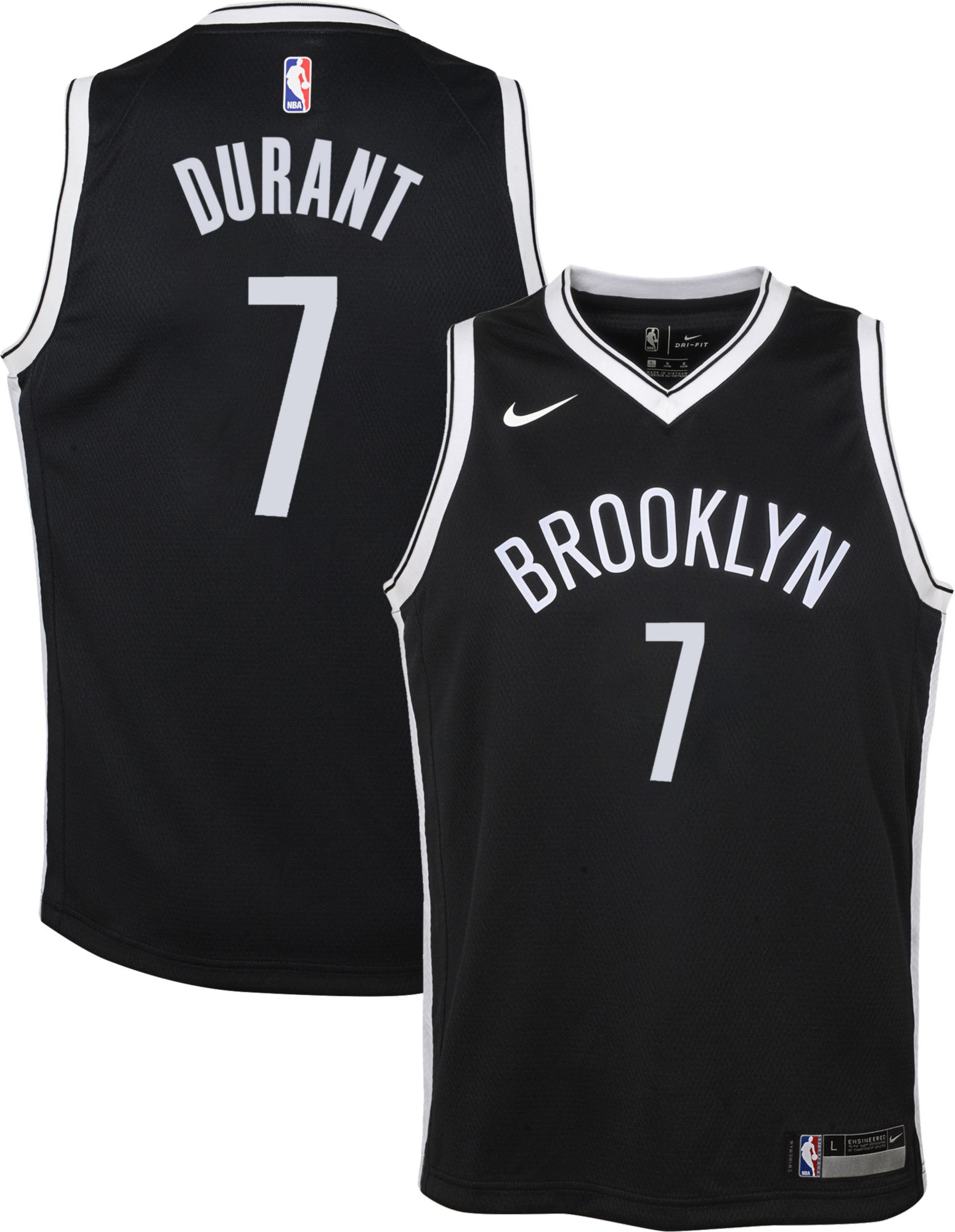 kevin durant youth black jersey