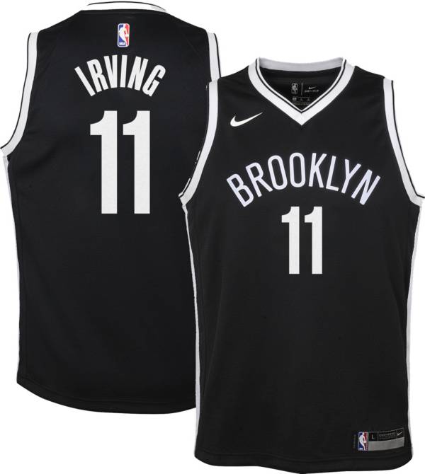 Nike Youth Brooklyn Nets Kyrie Irving 11 Black Dri Fit Swingman Jersey Dick S Sporting Goods