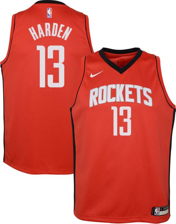 Nike Youth Houston Rockets James Harden #13 Red Dri-FIT Swingman Jersey