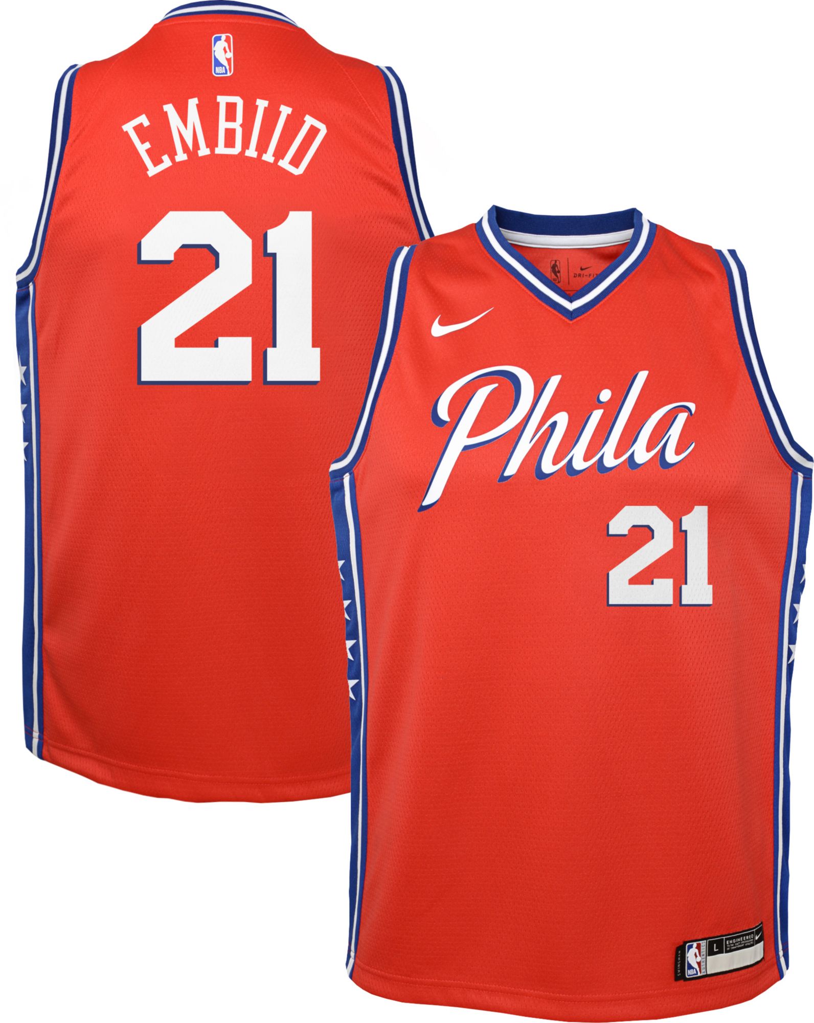 joel embiid red jersey