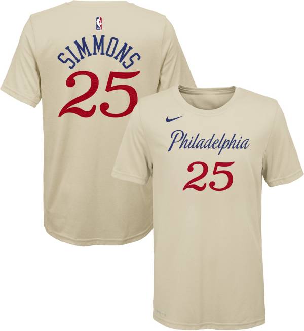 Nike Youth Philadelphia 76ers Ben Simmons Dri-FIT City Edition T-Shirt