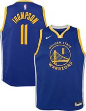 Nike Men's Golden State Warriors Klay Thompson #11 Blue Dri-Fit Swingman Jersey, Small