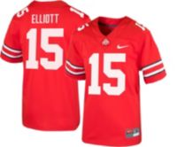 Nike Men's Ezekiel Elliott Ohio State Buckeyes #15 Scarlet Dri-FIT