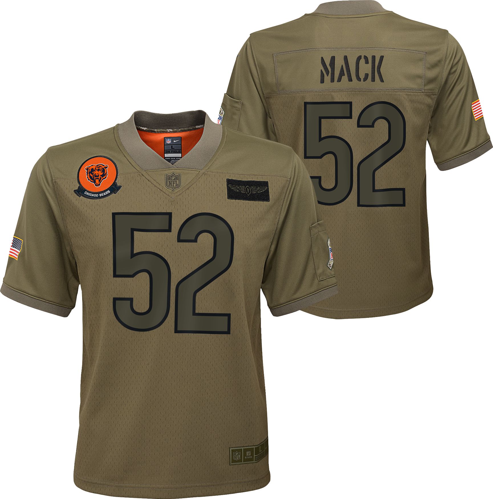 khalil mack game jersey