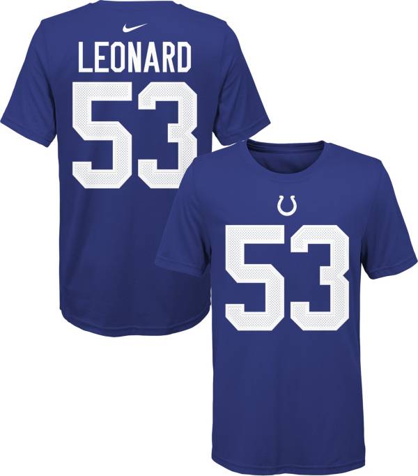 Women's Nike Darius Leonard Royal Indianapolis Colts Name