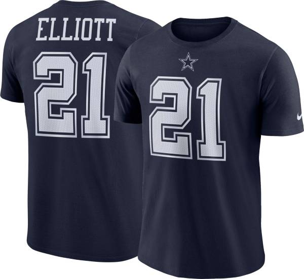Nike Youth Dallas Cowboys Ezekiel Elliott #21 Logo Navy T-Shirt product image