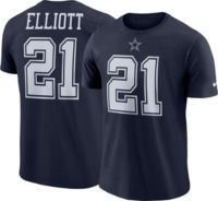 Nike Men's Dallas Cowboys Tony Pollard #20 Navy Logo T-Shirt