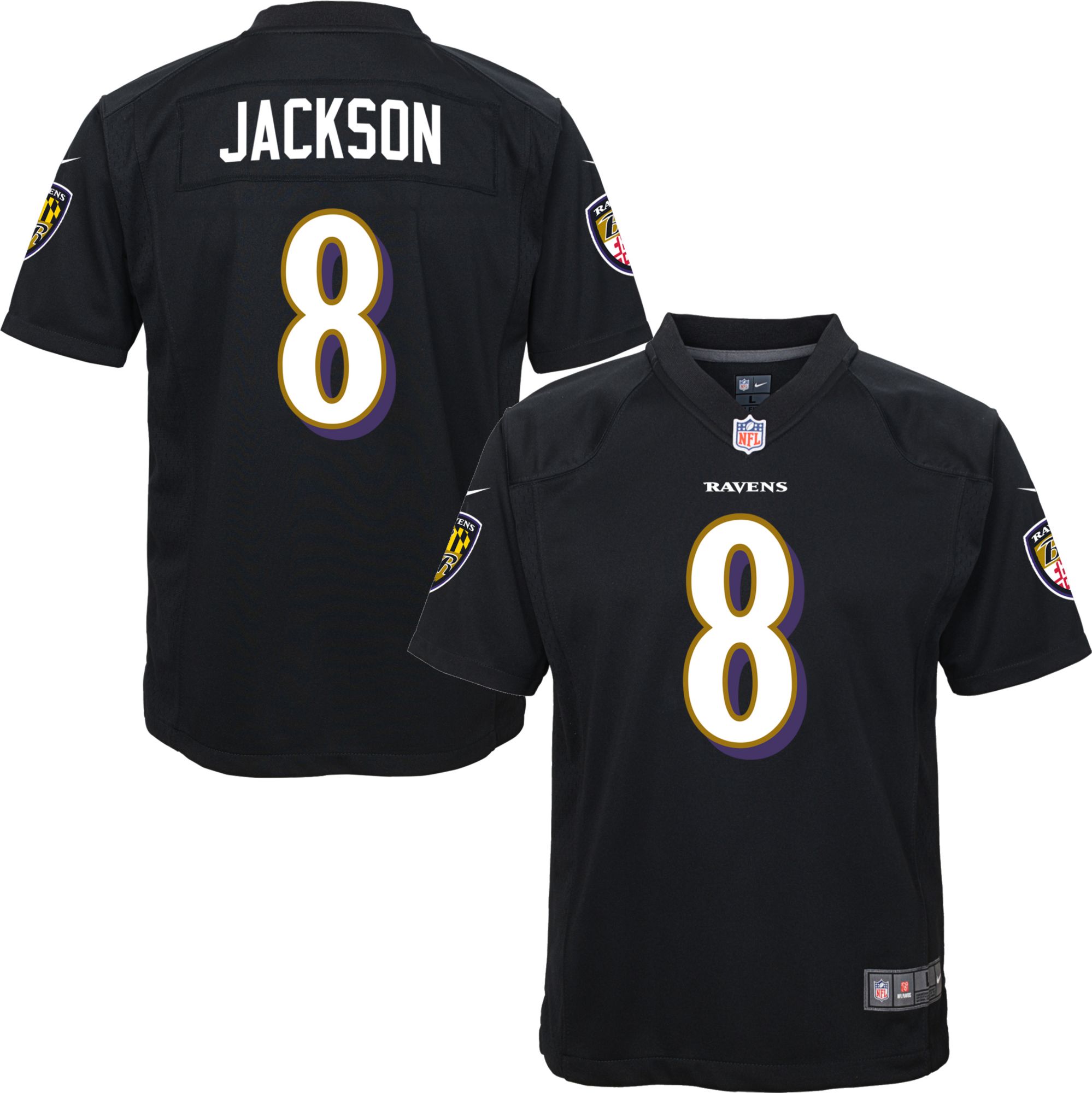 Nike Youth Home Jersey Baltimore Ravens Lamar Jackson 8 Dick S