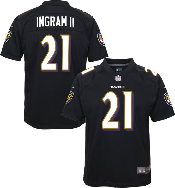 Nike Youth Baltimore Ravens Mark Ingram 21 Black Game Jersey Dick S Sporting Goods
