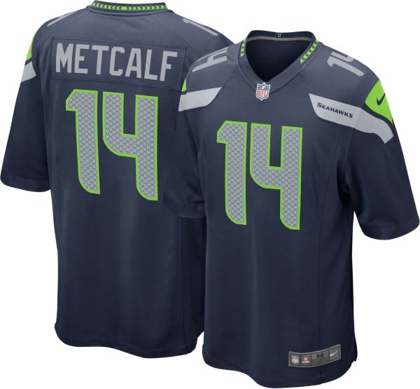 Nike Youth Seattle Seahawks D.K. Metcalf #14 Navy Game Jersey