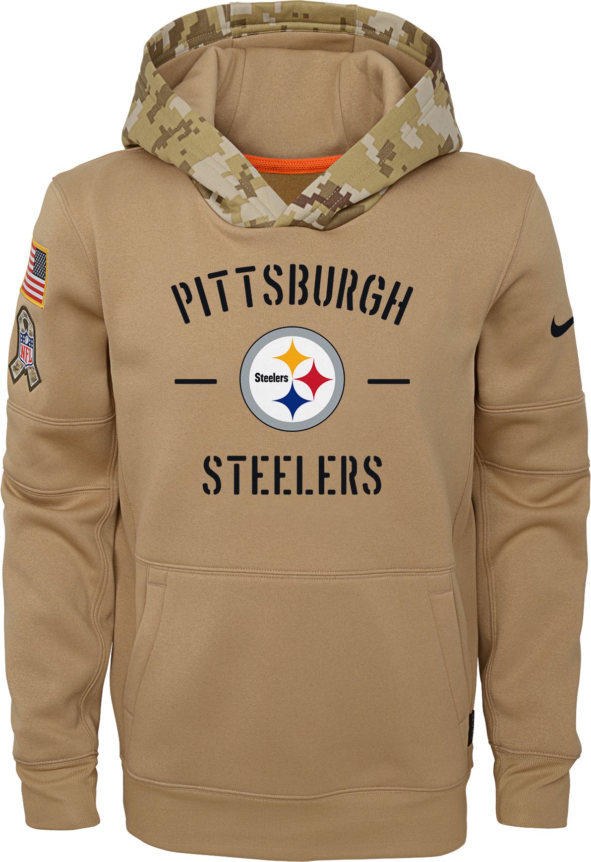 steelers nfl military hoodie