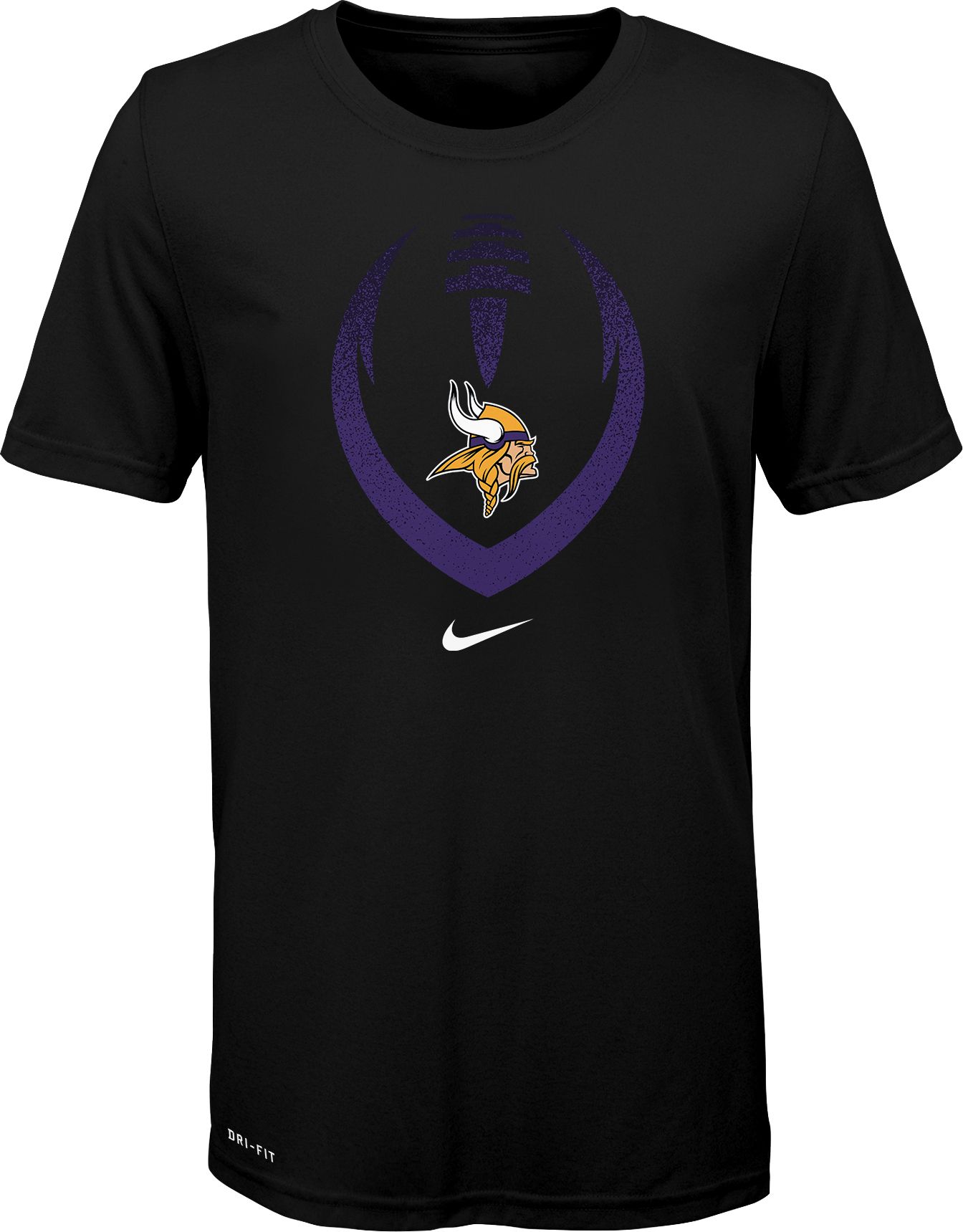 black and purple nike shirt