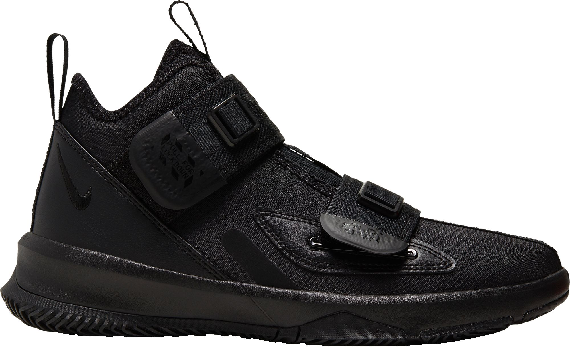 nike black school shoes velcro