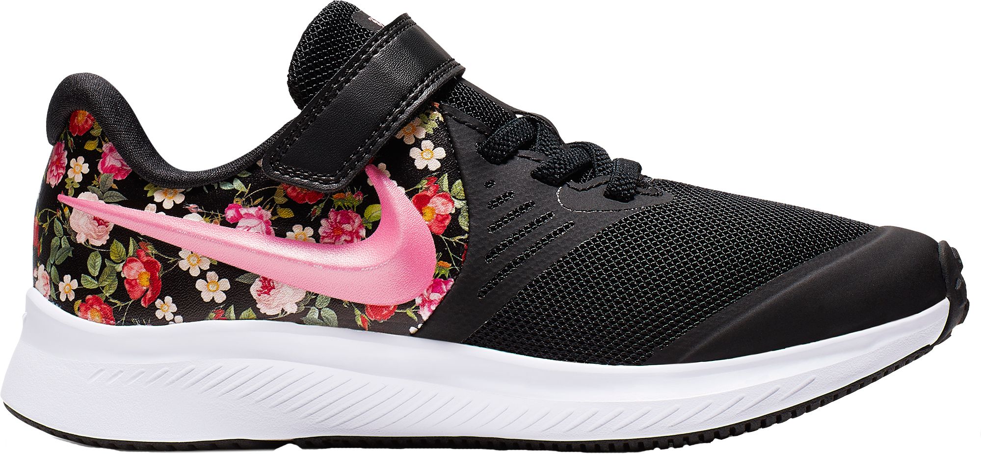 nikes with flowers on them