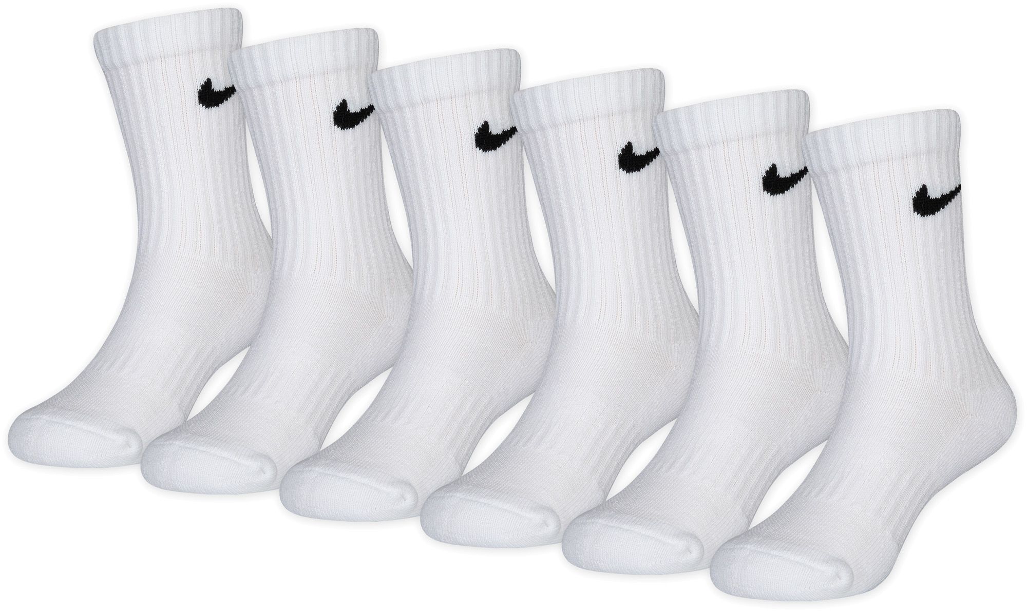 white nike socks size small