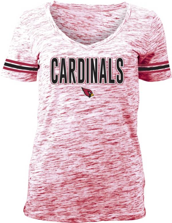 Nfl Team Apparel Women S Arizona Cardinals Red Space Dye V Neck T Shirt Dick S Sporting Goods