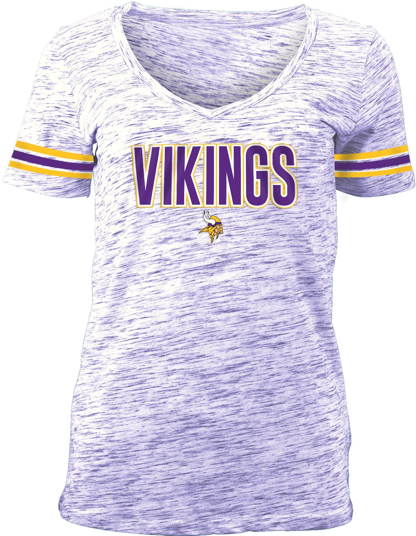 Purple Space Dye V-Neck T-Shirt 