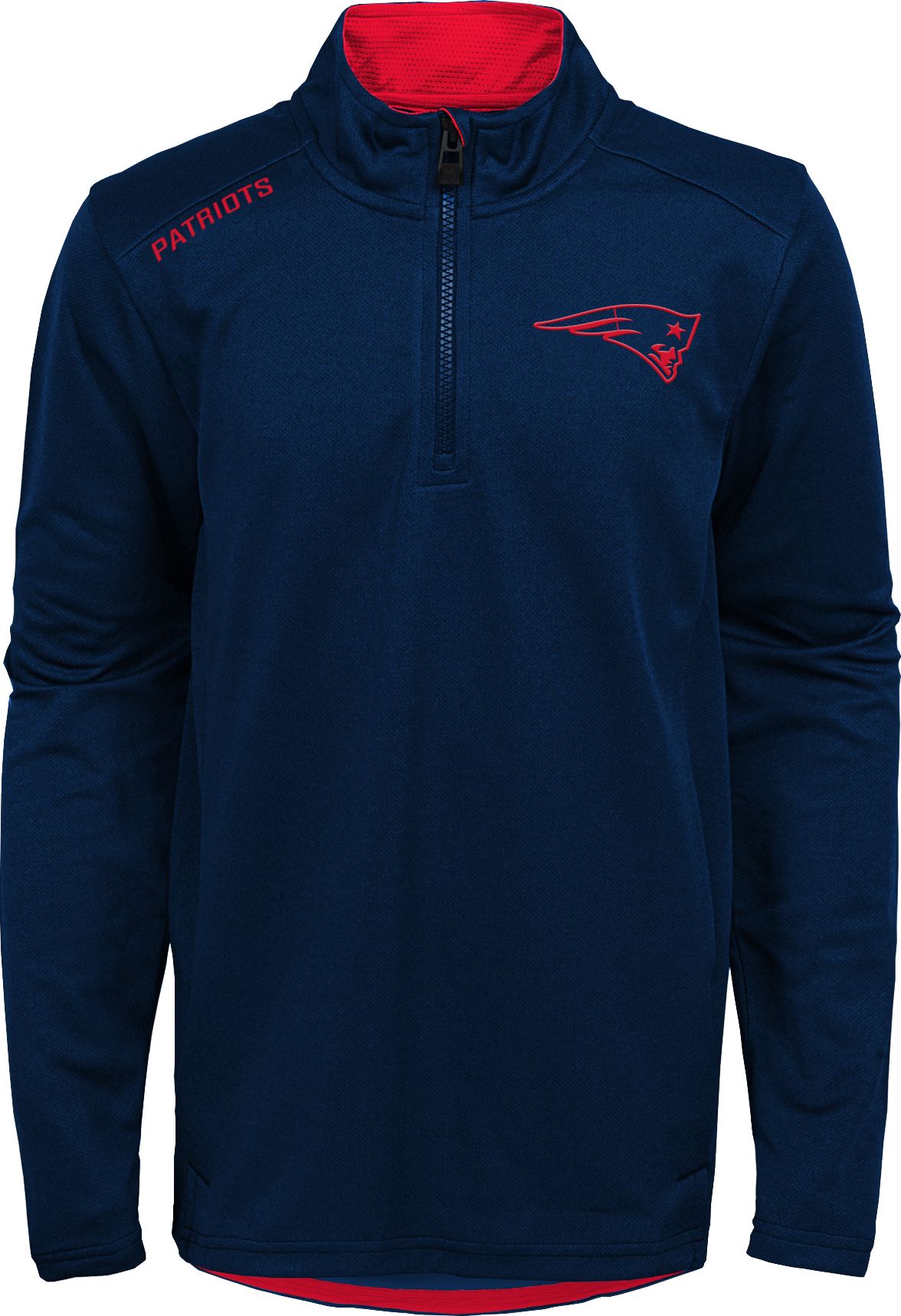 patriots quarter zip sweatshirt