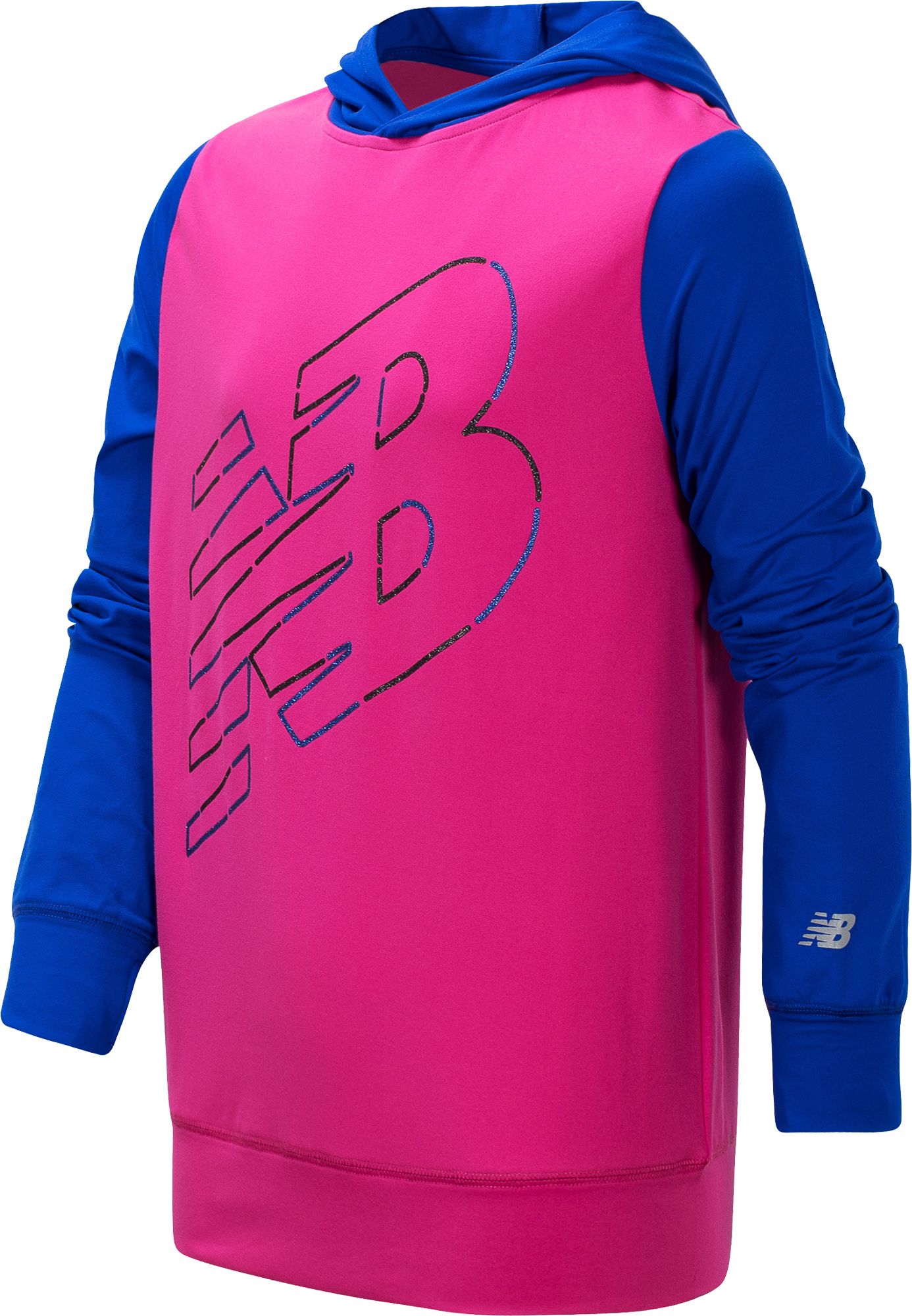 New Balance Girl S Logo Colorblock Hoodie Dick S Sporting Goods