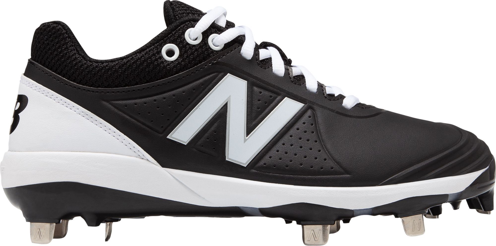 new balance white and gold softball cleats