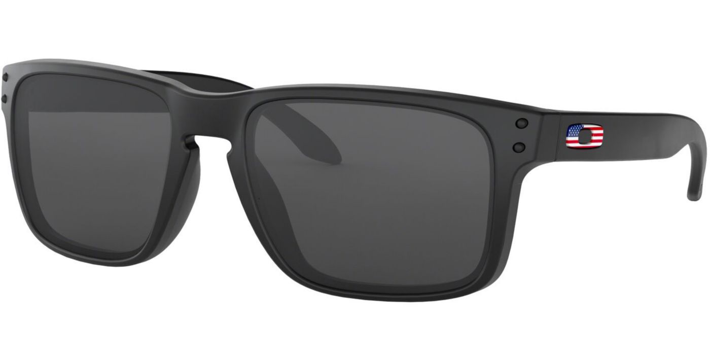 Oakley Holbrook Sunglasses USA Flag Matte Black Grey OO9102 E6 55 mm