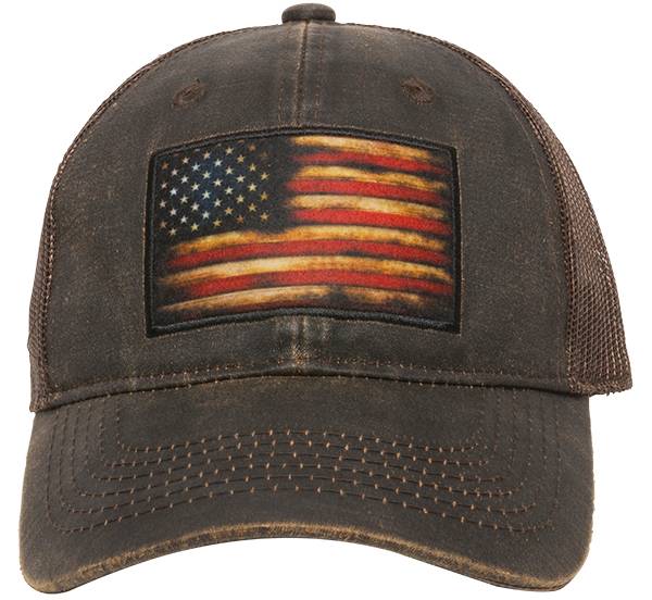 Outdoor Cap Co Men's Flag Patch Mesh Snapback Hat