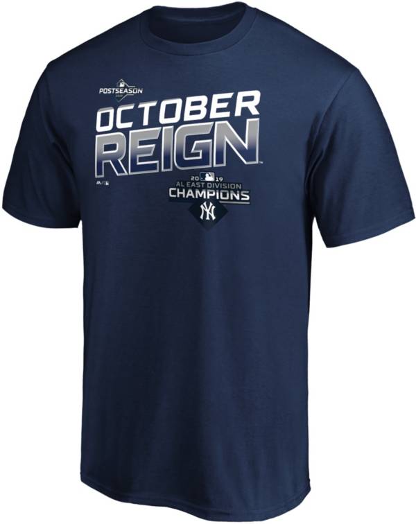 Majestic Youth New York Yankees 2019 AL East Division Champions "October Reign" T-Shirt product image