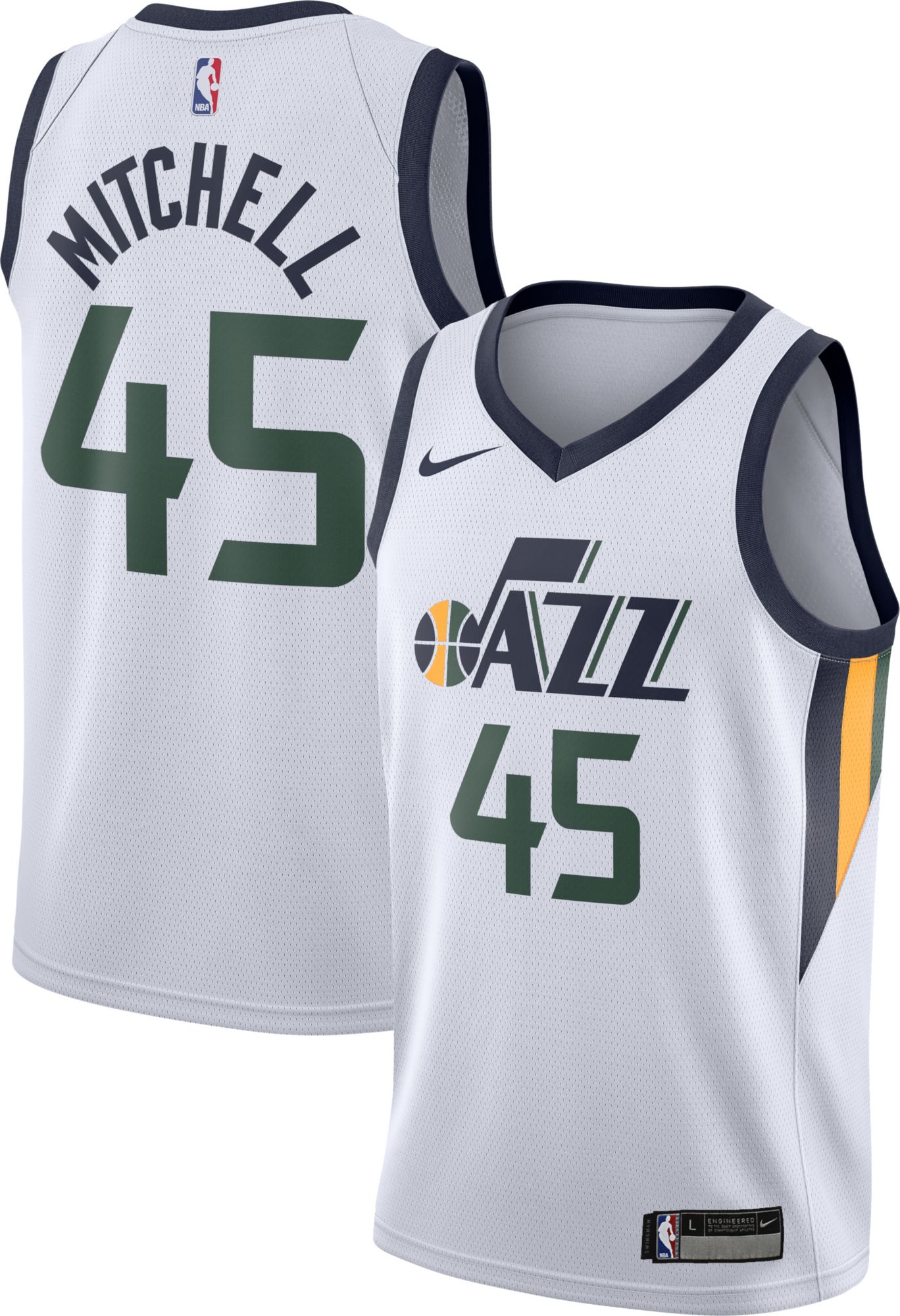 white jazz jersey