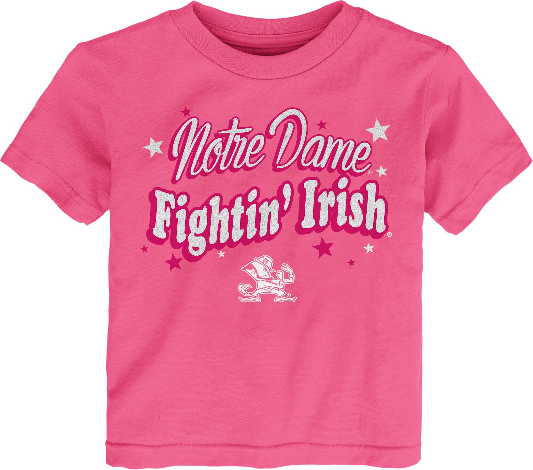 pink notre dame sweatshirt