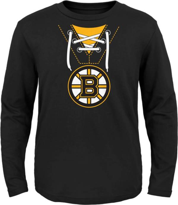 Download NHL Toddler Boston Bruins Mock Jersey Black Long Sleeve ...