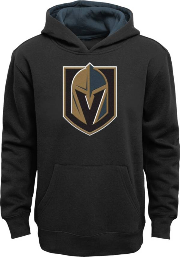 NHL Youth Vegas Golden Knights Prime Fleece Black Pullover Hoodie