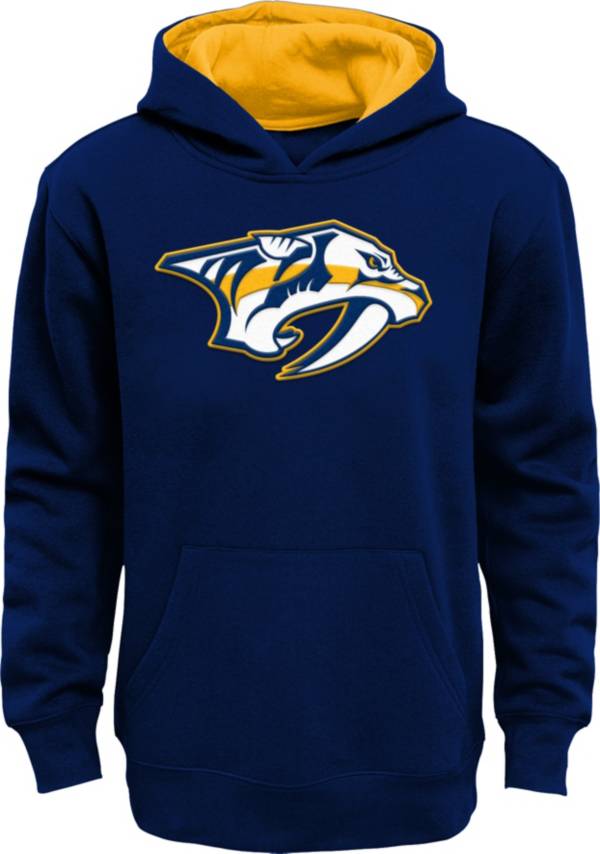 NHL Youth Nashville Predators Prime Fleece Gold Pullover Hoodie