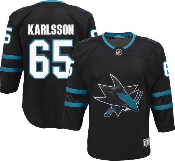 NHL Youth San Jose Sharks Erik Karlsson #65 Premier Alternate Jersey