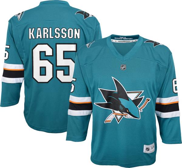 NHL Youth San Jose Sharks Erik Karlsson #65 Replica Home Jersey product image