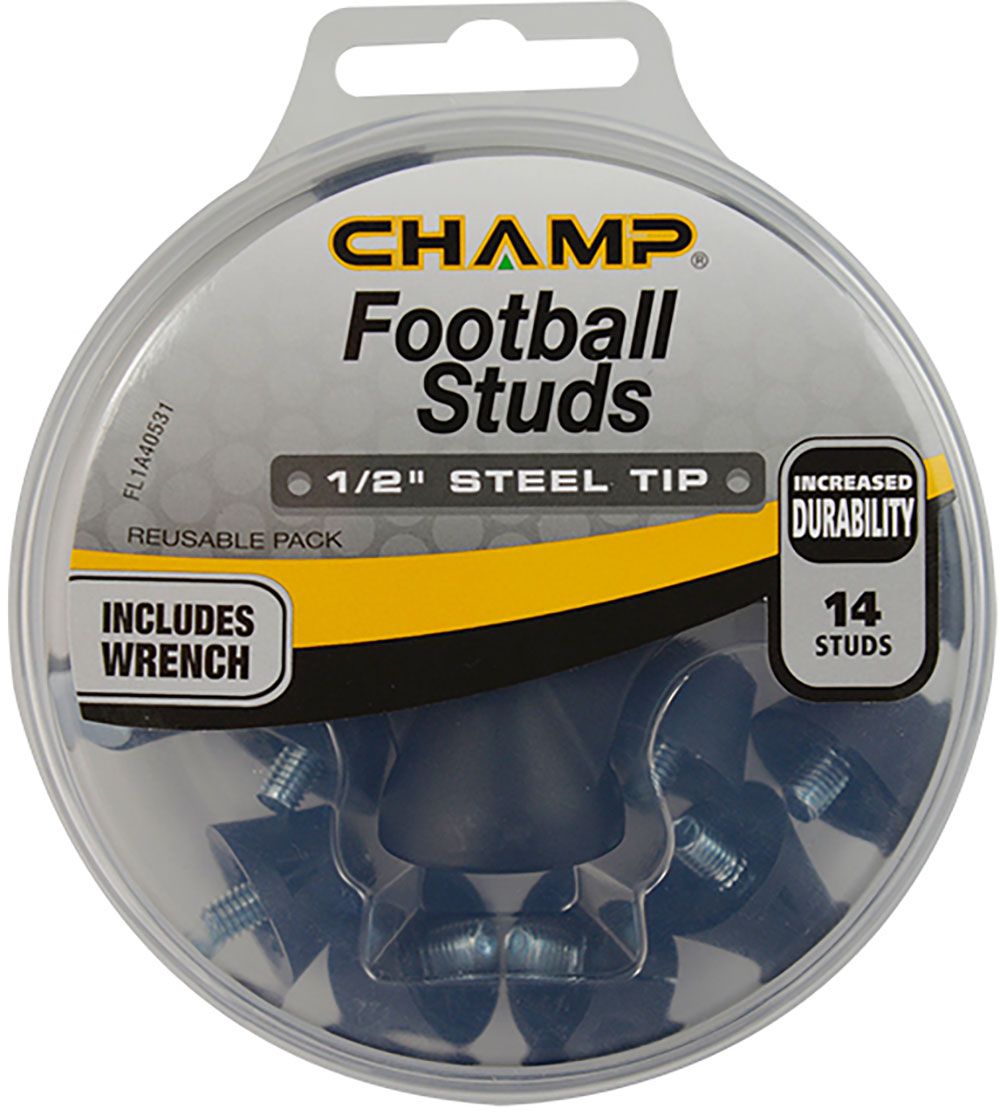 Champ Steel Tip Football Stud 1/2" Spikes - 14 Pack